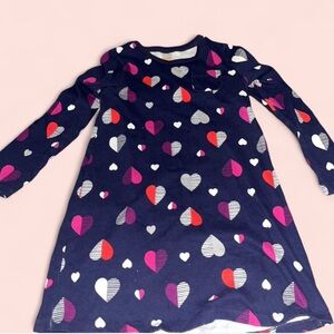 Gymboree Navy Heart Pattern Kids Top